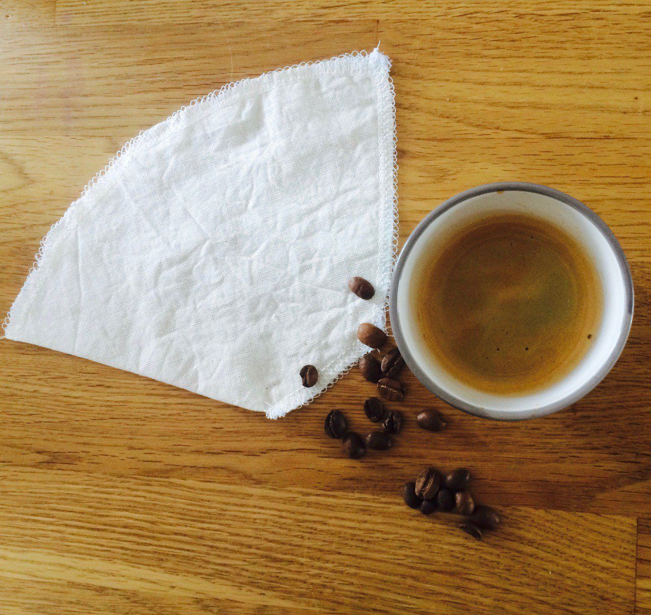 Filtre à café réutilisable, en coton biologique